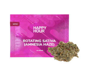 Rotating Sativa Happy Hour - Rotating Sativa Happy Hour Amnesia Haze 28G